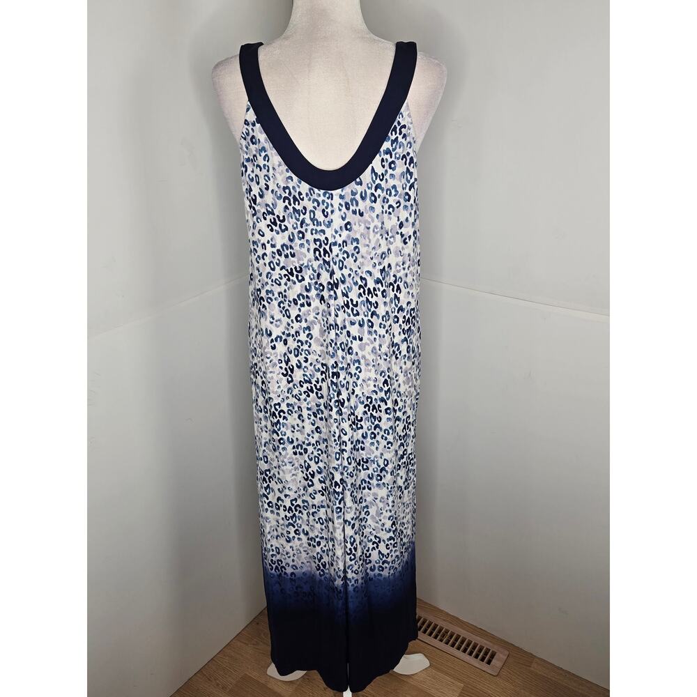 Simply Vera Wang Paradise NWT sleepwear nightgown leopard cheetah Medium blue - Picture 2 of 16